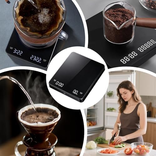 Coffee Bean Scale with Timer Precision LED Display Rechargeable - Image 4