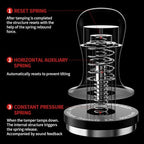 Karlak Flat Base Coffee Tamper 30Lbs Const Pressure Calibrated Spring Loaded Tamper with Sound Feedback Self Adjustable Depth to Rt Espresso Tamper with 304 Stainless Steel Base - Image 3