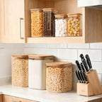Glass Flour Containers with Lids 1 Gallon 2 Pack Pantry Organization - Image 6