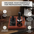 Haofy 51mm 7 Piece Espresso Tools Kit for Home Barista with Wood Tamping Station with WDT Dosing Ring Coffee Tamper and Distributor Set - Image 5