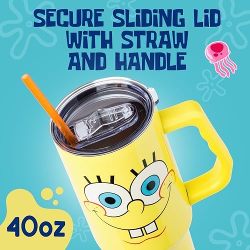 Silver Buffalo Spongebob Squarepants, Stainless Steel Tumbler, 40oz - Image 3