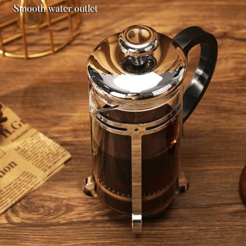 Hand Coffee Grinders and French Presses Set with Wooden Handle for Freshness Brewed Coffee At Homes or Outdoor and Stainless Steel Presses Set Perfect for Camping and Use - Image 4
