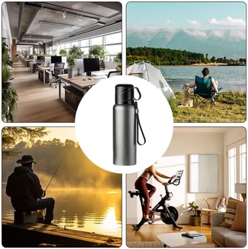 Double wall vacuum Leakproof stainless steel wide mouth insulated water bottle;tea tumbler with infuser,cup,lid;smart thermoses hot drinks;thermal flask ice coffee with led digital temperature display - Image 7