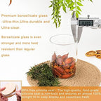 DHSBTLS 9 Pack 12 oz Glass Jars with Airtight Bamboo Lids for Kitchen - Image 4