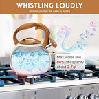 GGC Whistling Tea Kettle for Stove Top, 3.2QT/3L Stainless Steel Tea Kettle - Image 4