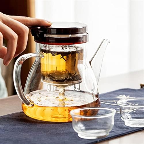 Herbal Tea Pot 900ML Large Capacity Teapot Office with Removable Infuser Tea Room Glass Tea Set Tea Water Separation Filter Teapot Loose Leaf Tea Steeper - Image 6