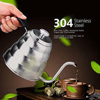 Pour Over Coffee Kettle 1.2L Gooseneck with Thermometer - Image 5