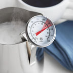 OCS Parts 66 oz Stainless Steel Frothing Pitcher with Frothing Thermometer - Image 3