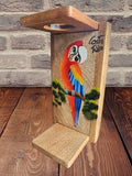 Tapanti store.Chorreador,Costa Rican handcrafted foldable wooden pour-over coffee maker.Includes a reusable cloth filter.Hand painted Macaw wooden design.Light Cedar.Perfect for travel (Red) by Unknown