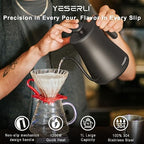 1200W Gooseneck Kettle with ±1℉ Temperature Control,Pour Over Electric Kettle for Coffee & Tea,Digital Display,4 Temp Preset,12H Keep Warm,100% Stainless Steel,Rapid Heating,1L,Matte Black - Image 3