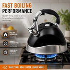 Creative Home Crescendo Stainless Steel Whistling Tea Kettle, 3.1 Quart - Image 3