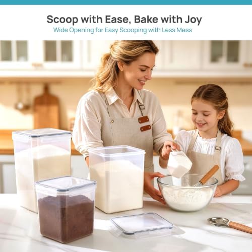 Vtopmart 5 PCS Flour and Sugar Storage Container Sets for Regular Bakers - Image 6
