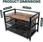 Double Drawer Tea Bag Organizer, 16-Compartment Wooden Tea Box - Image 2