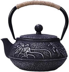 Japanese Tetsubin Tea Kettle Cast Iron Teapot with Stainless Steel Infuser by Unknown