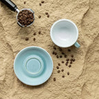 Loveramics Matt Cappuccino Cup, 10 oz Ceramic Latte Art Mug with Saucer, Thick-walled stoneware cup Set, Barista Latte Cup Set for Latte, Cappuccino, Tea - Mineral Colors (Glacier, 10OZ) - Image 6