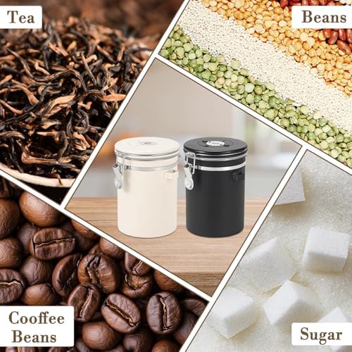 Garvee Coffee Canister, 22oz Airtight 304 Stainless Steel Container, 2-Pack - Image 3