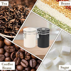 Garvee Coffee Canister, 22oz Airtight 304 Stainless Steel Container, 2-Pack - Image 3