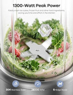 Ganiza Smoothie Blender Max 1300W, Personal Kitchen Blender & Grinder Combo - Image 3