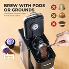 Tastyle Single Serve Coffee Maker for K Cups and Grounds with 3 Brew Styles - Image 3