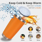 IEOVIEE 32 Pack 20oz Stainless Steel Insulated Bulk Tumblers with Lid&Straw - Image 6