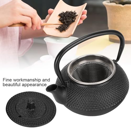 Cast Iron Teapot 0.3L with Strainer, Small Tea Kettle - Image 7