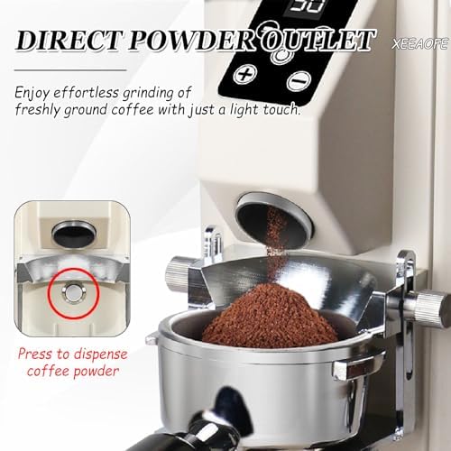 Electric Coffee Grinder for Espresso, French Press & Filter Coffee – Conical Burr, 9 Grind Settings, Timer, 1Lb Bean Capacity – Premium Black Kitchen Appliance - Image 5