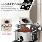 Electric Coffee Grinder for Espresso, French Press & Filter Coffee – Conical Burr, 9 Adjustable Grind Levels, Timer, 1Lb Capacity – Stylish Black Kitchen Appliance - Image 5