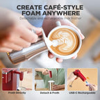 Tastyle Single Serve Coffee Maker with Built-in Detachable Milk Frother - Image 3
