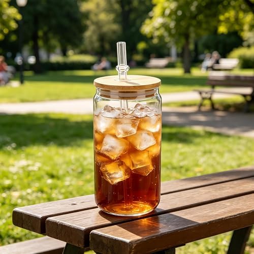 16oz Acrylic Tumblers Cups with Lids and Straws, 12 Pack Plastic Mason Jars Iced Coffee Drinking Glasses for Park Picnic, Poolside, Party Giveaways, Clear - Image 7