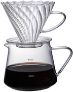 Pour Over Coffee Maker Set, 600ML Glass Carafe Coffee Server with Dripper by AXUYU