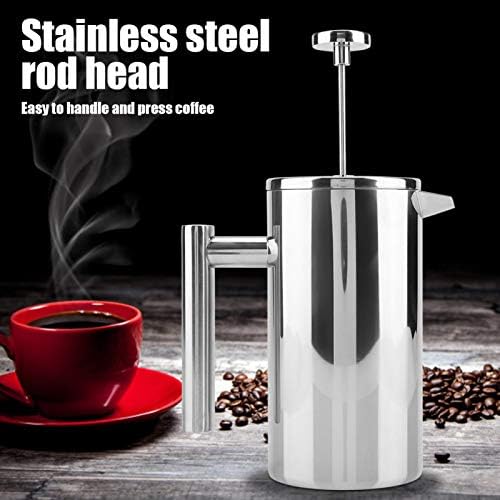 ciciglow French Press Coffee Maker, 304 Insulated Stainless Steel with Filter,27Oz(800ML) Coffee French Press with Double Wall for Home Office, Dishwasher - Image 3