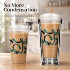 28 oz Iced Coffee Tumbler with Leak-Proof Lid – Stainless Steel Vacuum Insulated Travel Mug & Sleeve, Keeps Drinks Hot or Cold (Cream White) - Image 4