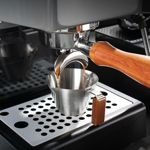 DIBTSA 58mm Portafilter Compatible with Gaggia, Double Spouts 2 Ears, with 304 Stainless Steel Reusable Filter Basket and Wood Handle, Espresso Machine Replacement Parts - Image 4