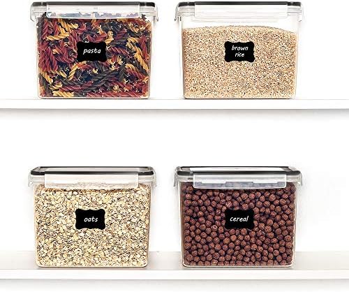 Vtopmart 3.6L Food Storage Containers, 4 PCS, Black - Image 3