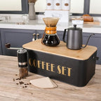 SOTECH Pour Over Coffee Maker Set Portable Pour Over Set-Manual Coffee Grinder Heatproof Glass Coffee Dripper for Traveling Camping - Image 2