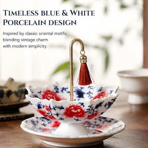Umbrella Tea Filter, Ceramic Umbrella Shape Tea Strainer, 360° Rotating Loose Leaf Infuser For Coffee & Tea Brewing, Umbrella Tea Strainer For Cup, Tea Umbrella Diffuser With Fine Mesh (red) - Image 6