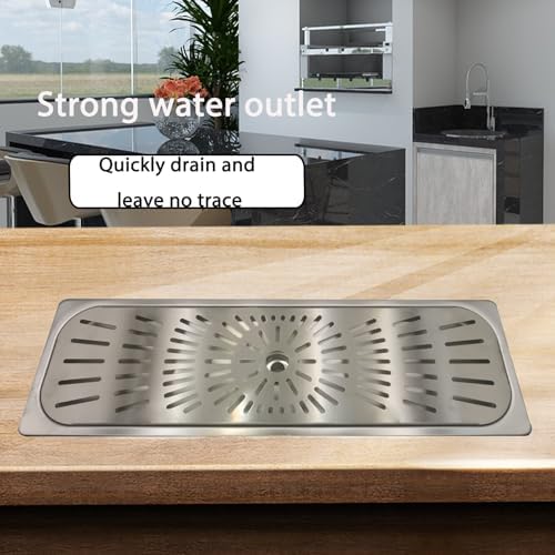 Stainless Steel Drip Tray - Perfect for Homes, Clubs, Bars, Cafes, Restaurants, Hotels, Or Commercial Use - Easy to Clean, No Drainage Required (6.4 * 20.9inch) - Image 7