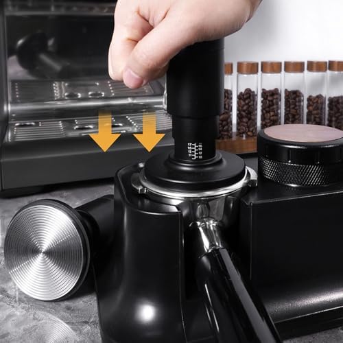 58mm Coffee Tamper and Distributor 2 in 1, 30 Pound Spring Loaded Calibrated Stainless Steel Espresso Hand Tamper with Distribution Tool for Home and Cafe - Image 6