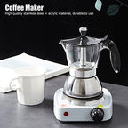Stovetop Espresso Maker, Italian Coffee Maker, 4 Cup Stainless Steel Pot, Durable Design for Home Kitchen Essentials, Perfect for Brewing Espresso, Cappuccino, and Mocha Coffee, 200ml/6.8oz Capacity - Image 2