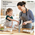 Handheld Electric Milk Frother 5v USB Rechargeable 3-speed Silver - Image 7