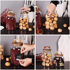SAIOOL Canister Set of 2, Glass Kitchen Canisters - Image 3