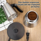 Electric Stainless Steel Moka Pot 6 Cup 300ml Mocha Pot - Image 4