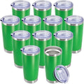 20oz Tumbler Insulated Coffee Tumblers with Lid Stainless Steel Green 12P by AEPDTD