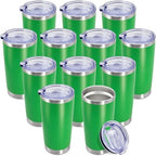 20oz Tumbler Insulated Coffee Tumblers with Lid Stainless Steel Green 12P by AEPDTD