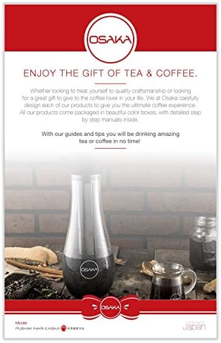 Osaka, Cold Brew Coffee Maker - 1.5 Liter Tritan Carafe with Stainless Steel Mesh Filter "Fushimi Inari Taisha" (Black) - Image 3