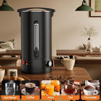 GarveeTech Commercial Electric Coffee Urn Hot Beverage Dispenser - Double Wall Stainless Steel, Large Capacity for Catering, Buffet, Parties, Events - Fast Heating - 12L/3.2 Gallon - Image 3
