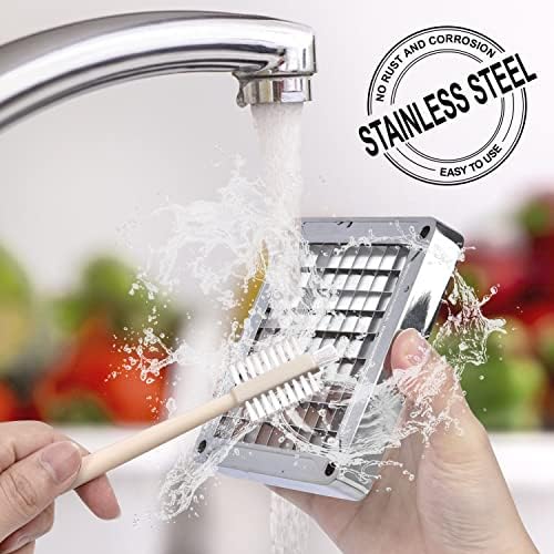 French Fry Cutter, Sopito Professional Potato Cutter Stainless Steel with 1/2-Inch and 1/4-Inch Blade Great for Potatoes Carrots Cucumbers - Image 7
