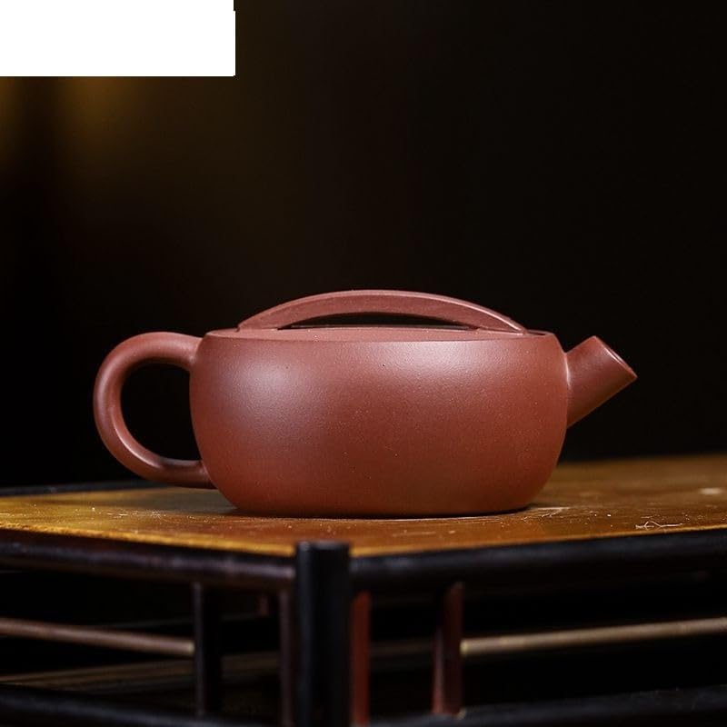 Tea Pots For Loose Tea 130ml Purple Clay Teapots Handmade Pot Raw Ore Purple Mud Tea Making Kettle Zisha Tea Set Supplies Loose Tea Teapot Tea Infuser Pot - Image 2