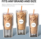 BABLOV GO-PAL 30oz Coffee Tumbler with Straw & Iced To-go Coffee Mug Sleeve - Image 5