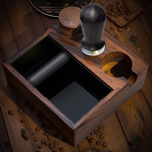 53mm Coffee Tamper – Professional Barista Accessories, Stainless Steel Base, Ergonomic Walnut Wood Handle, Calibrated Spring-Loaded Design for Espresso Lovers (Coffee Tamper, 53mm) - Image 7